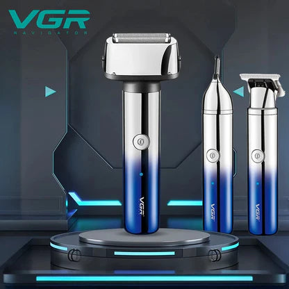 DALING 3 In 1 cpmact size Rechargeable Hair Clipper Shaver beard Styling Hair Removal machine