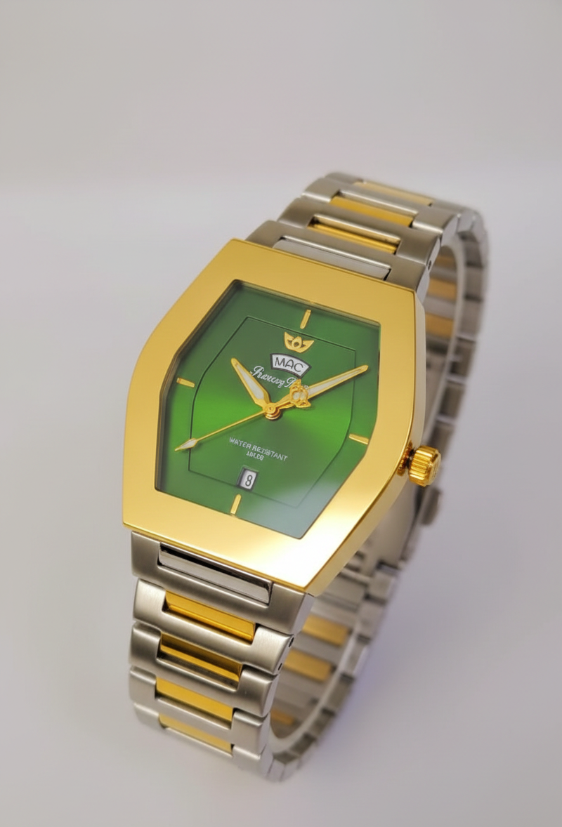 Success Way "Emerald Avant-Garde" – Hexagonal Gold & Steel Edition