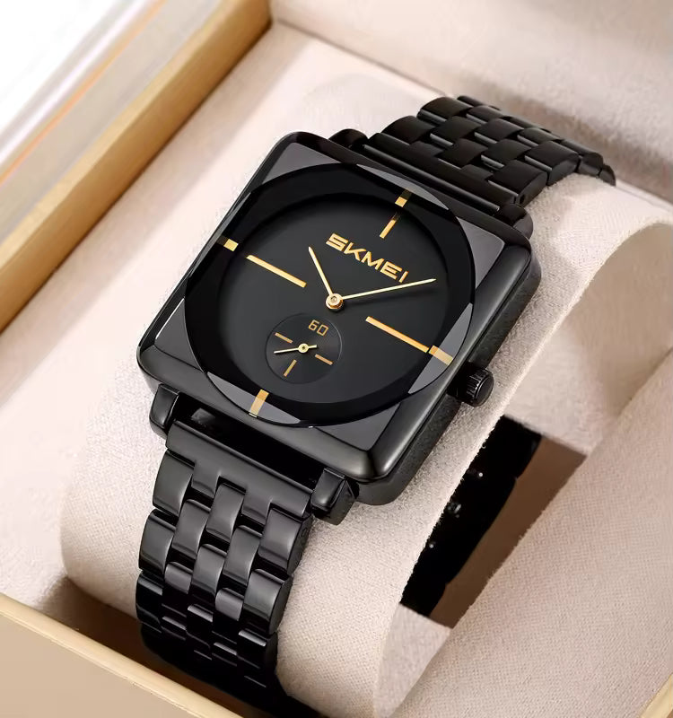 Minimal Elegant Square Desgin - Black/ Titanium