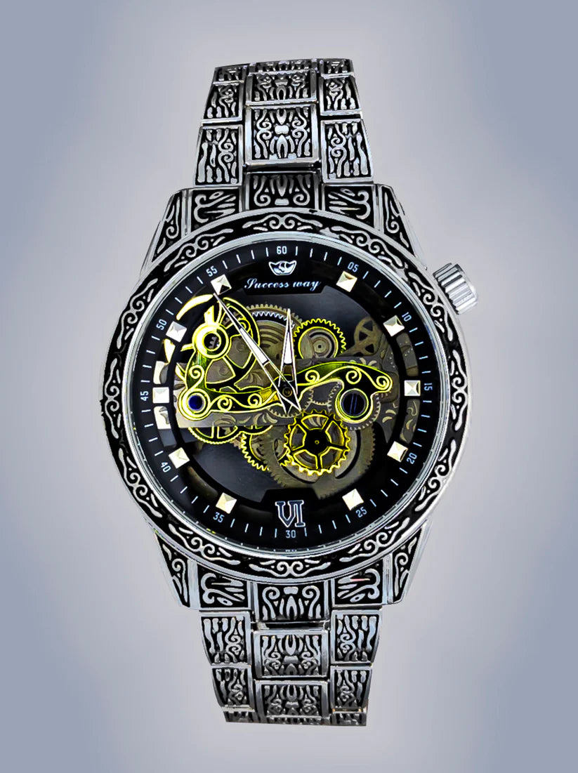 Arabic Silver Watch For Men