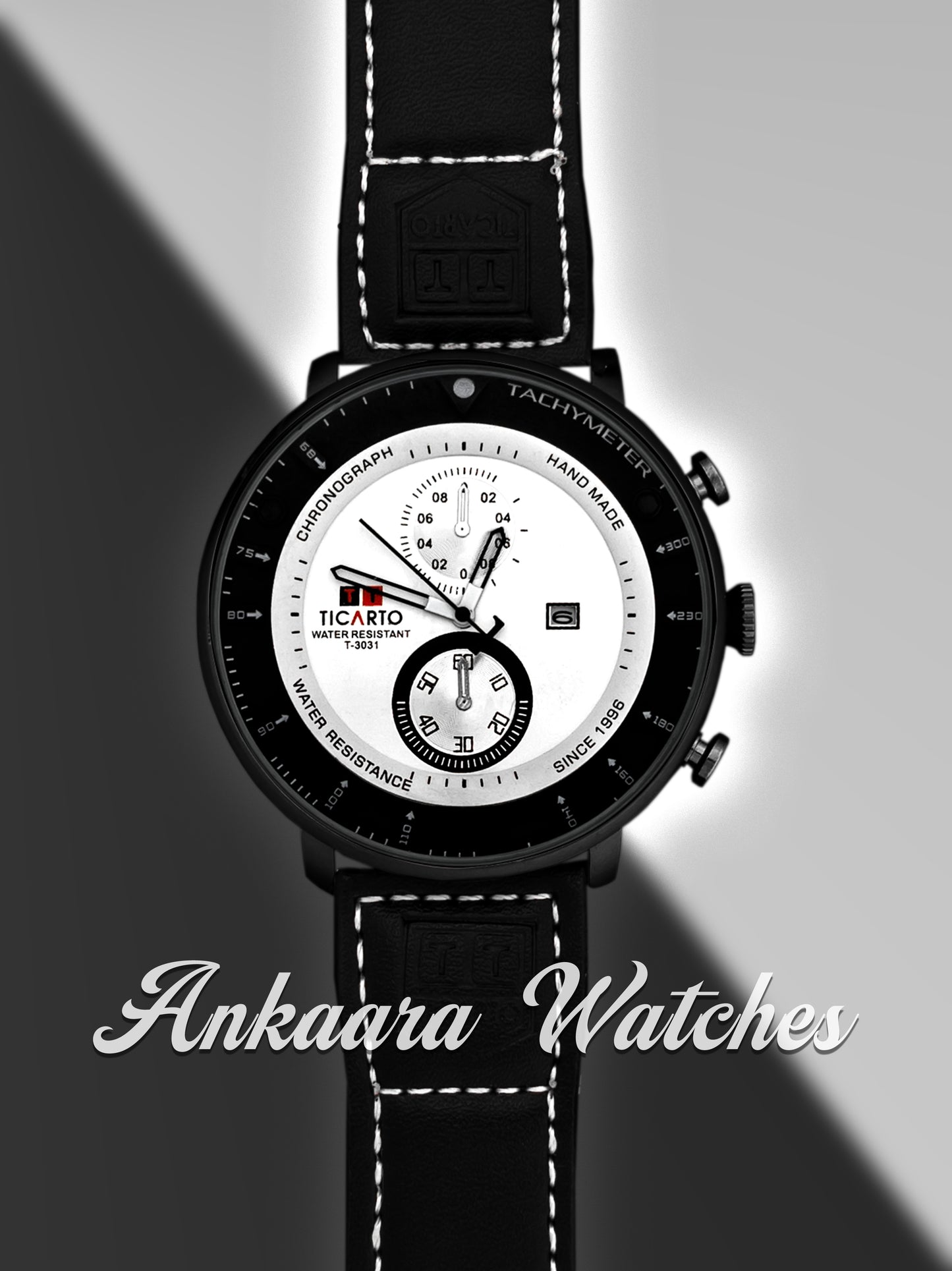 Unique Black Sports Watch for Men