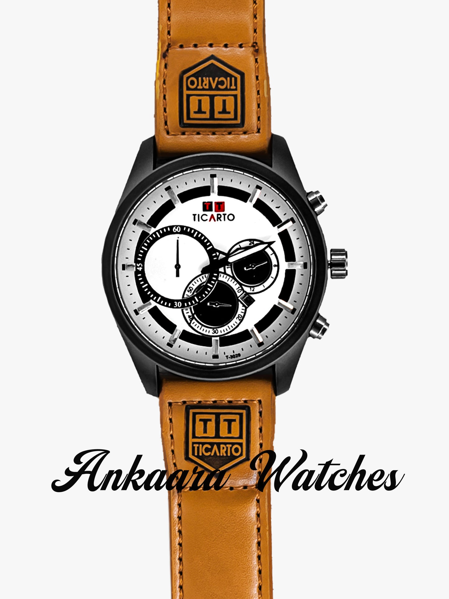 Unique Brown N White Sports Watch for Men