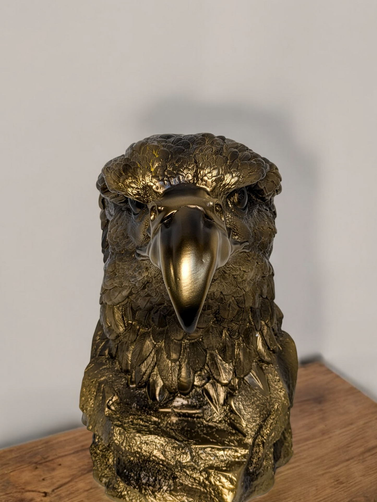 Ankaaara's Antique Bronze Eagle Head Ornaments Office Home Decoration Resin Crafts (More Graceful)
