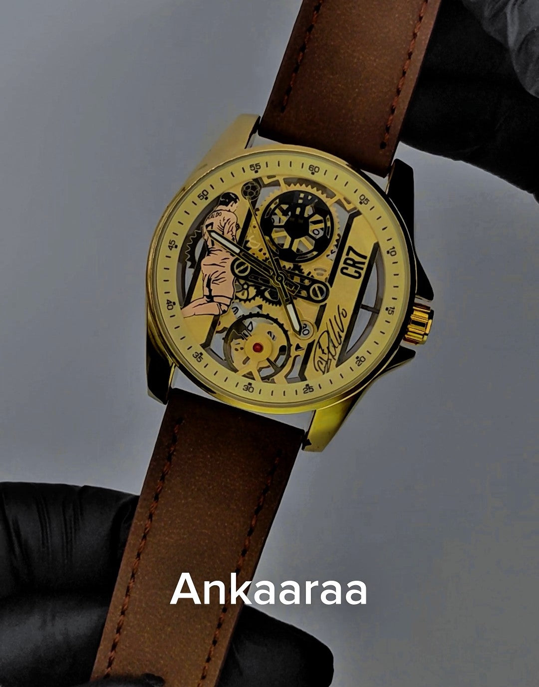 Ronaldo Strap Watch Brown