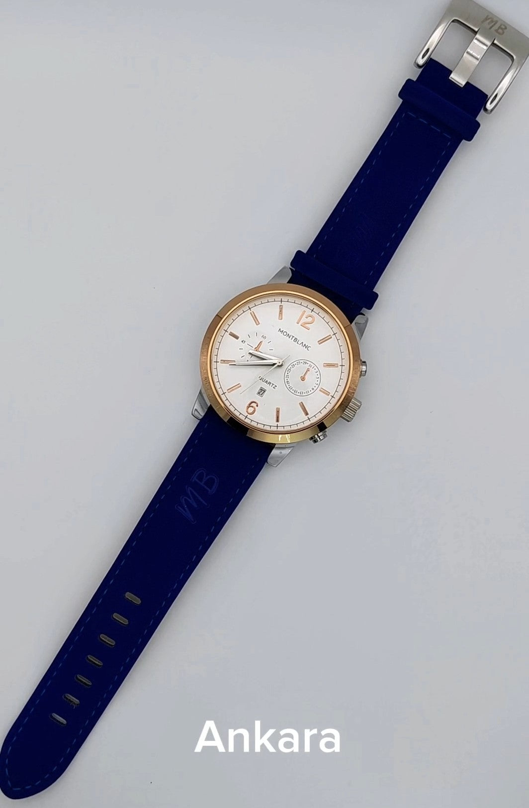 MB Blue Strap Watch