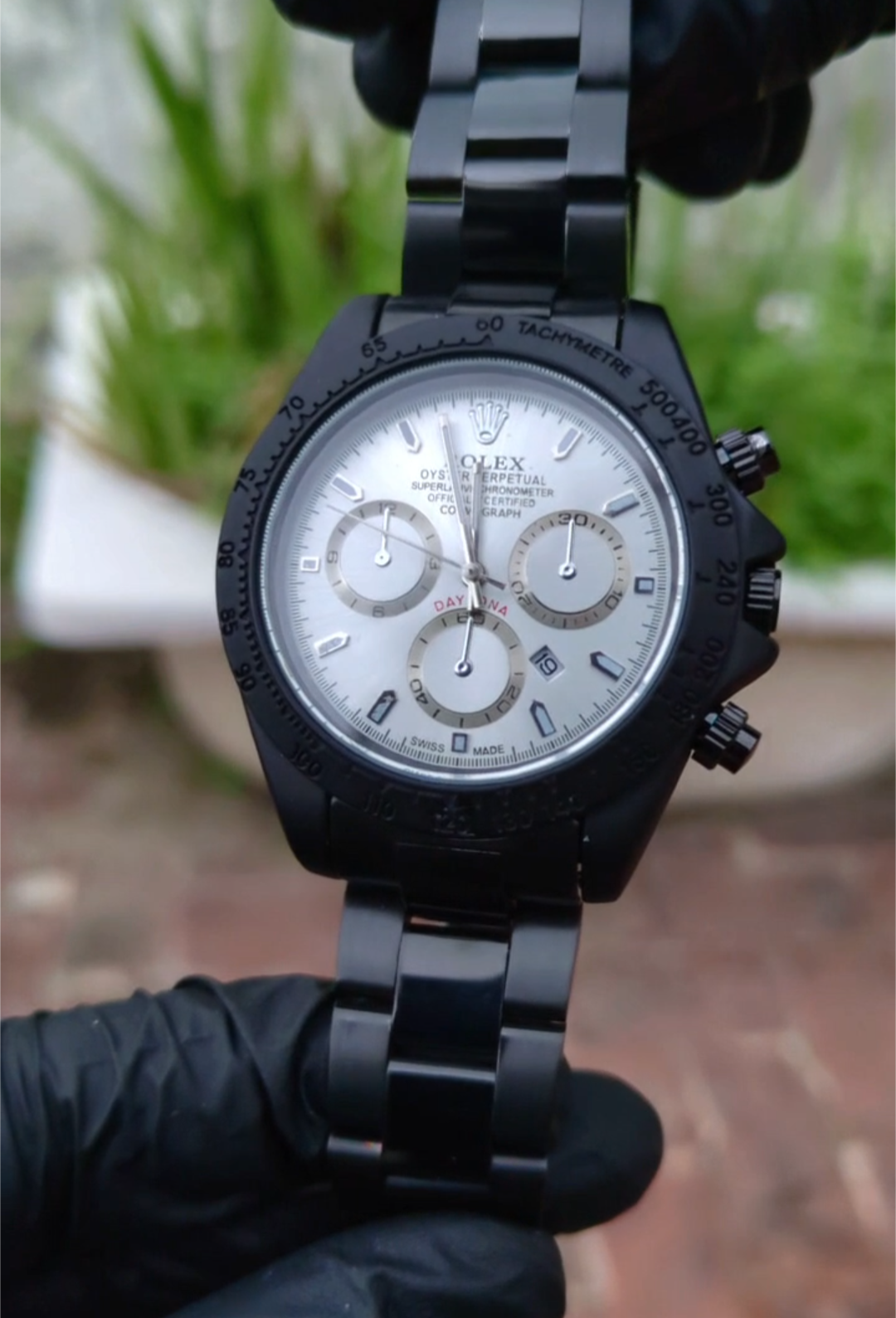 Black Matt Daytona style Men Fashionable Watch