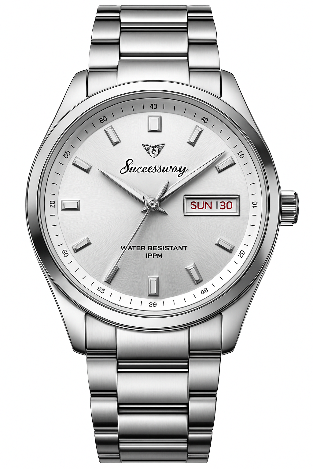 Premium Silver Men’s Wristwatch – Business Style