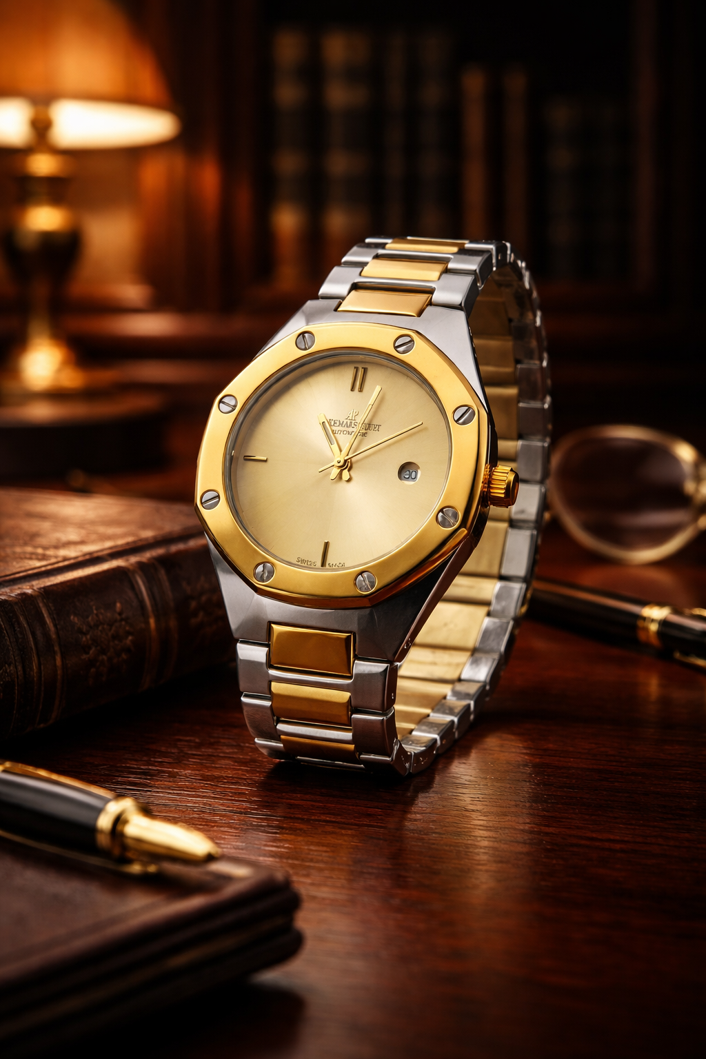 Premium Luxury Men’s Watch – Classic Royal Design with Date Display