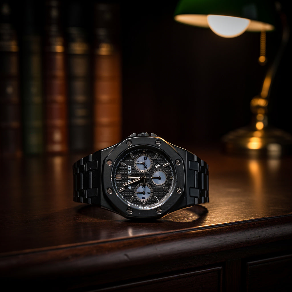 Elite Matte Black Watch for Men