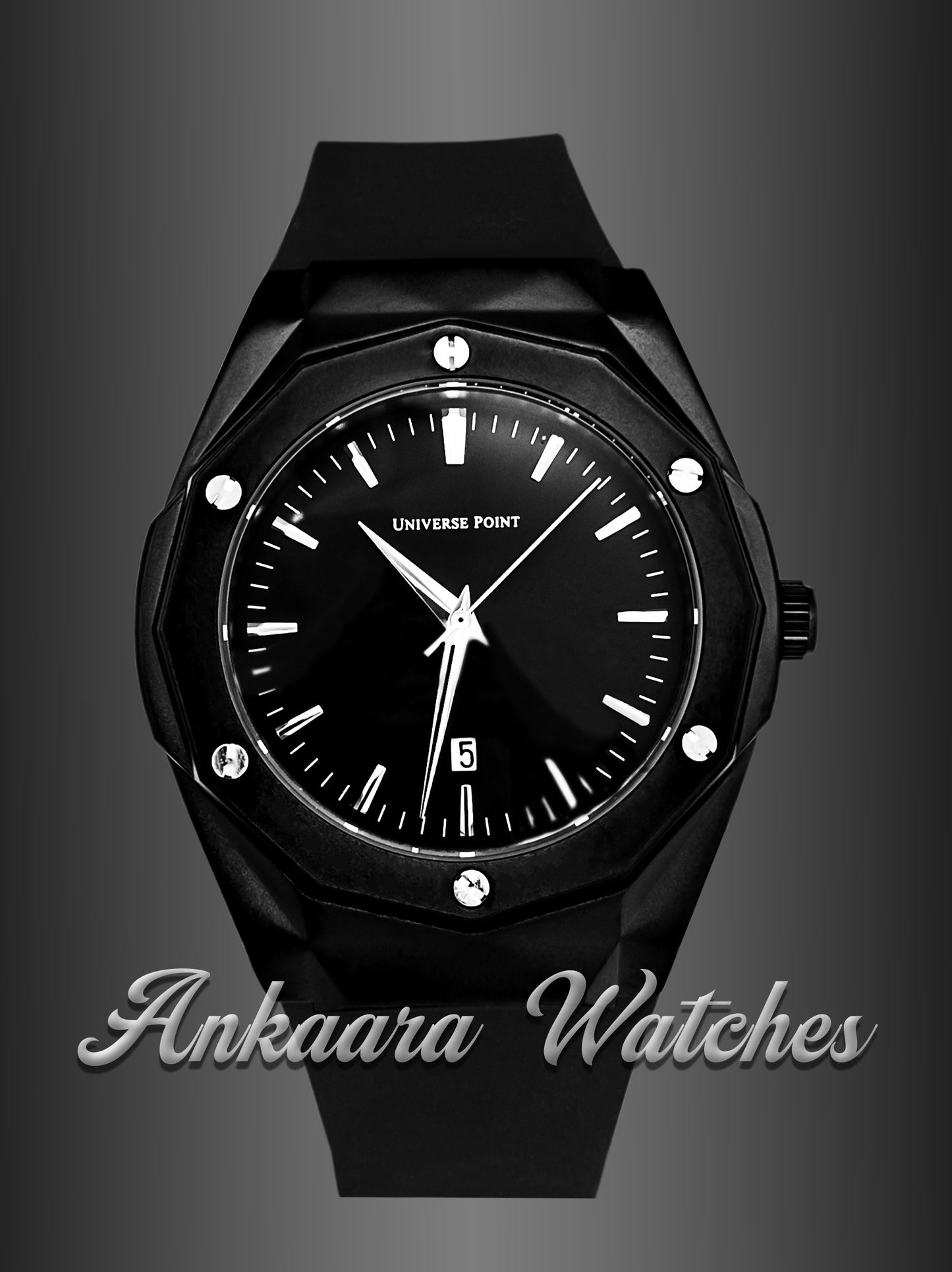 Daimond Cut Black Watch for Men