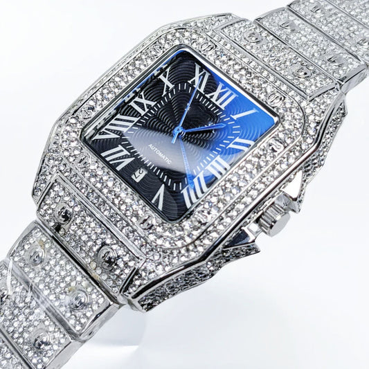 Daimond Silver Watch For Men (140 grams)