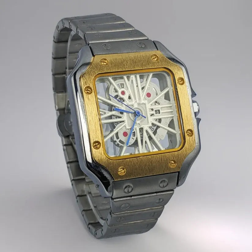 Dual Tone Chain Watch