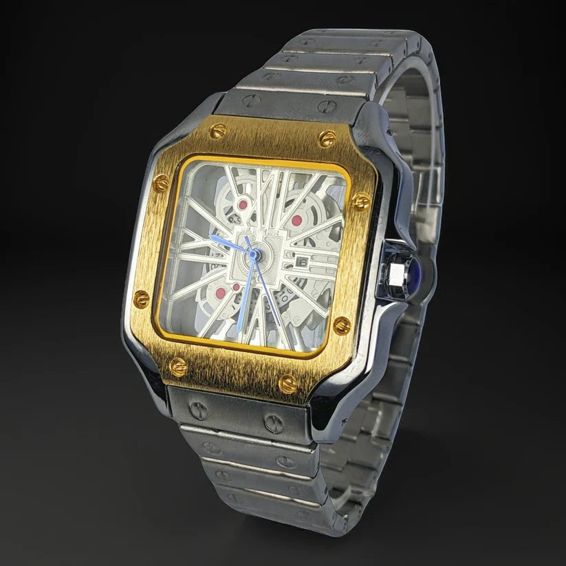 Dual Tone Chain Watch