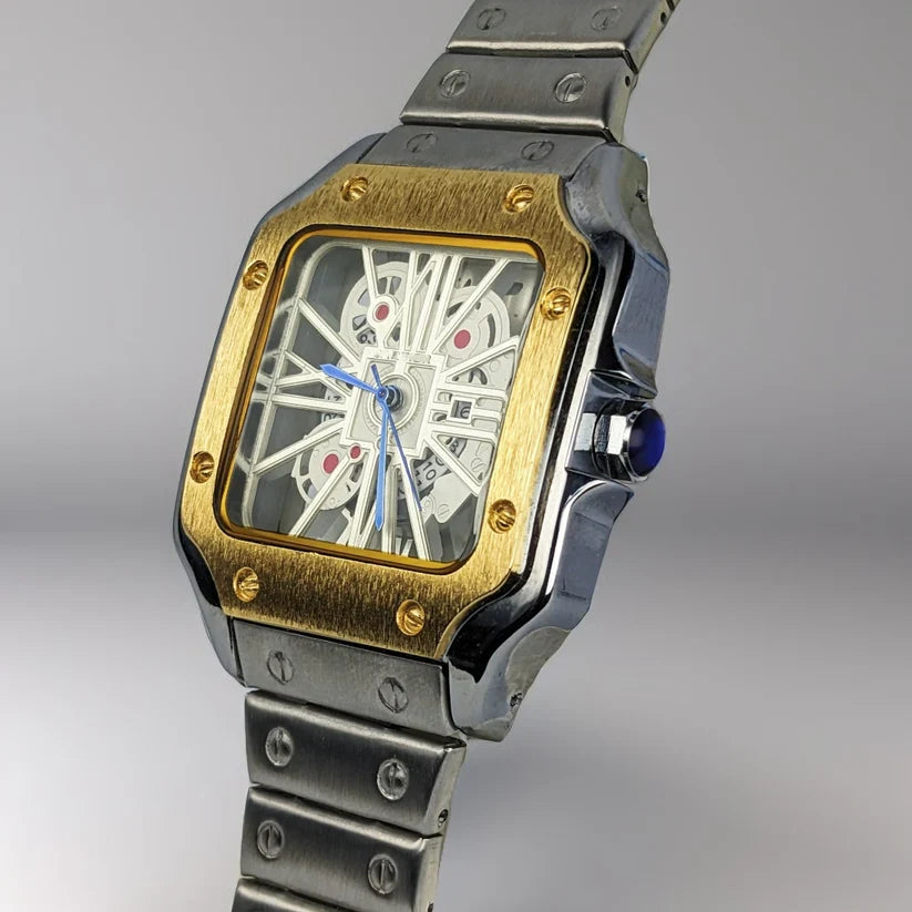 Dual Tone Chain Watch