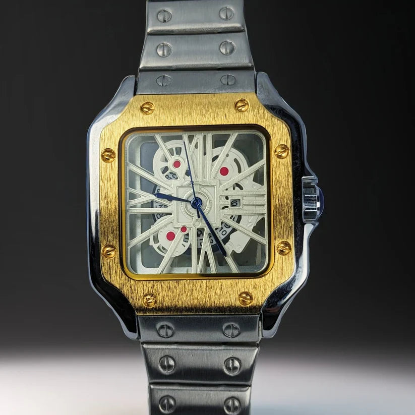 Dual Tone Chain Watch