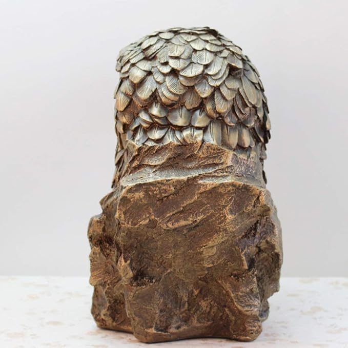 Ankaaara's Antique Bronze Eagle Head Ornaments Office Home Decoration Resin Crafts
