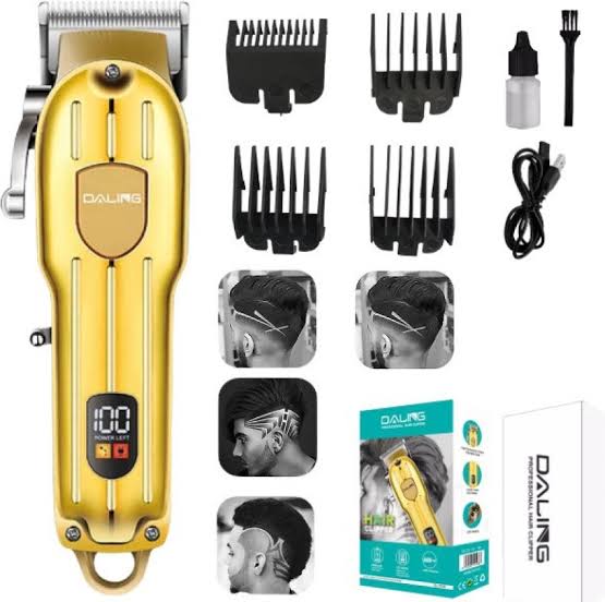 DALING 1538 Electric Hair Clipper Rechargeable Shaver Beard trimmer Professional Hair Trimmer Cordless Oil head Men Hair Cutting Machine Beard razor
