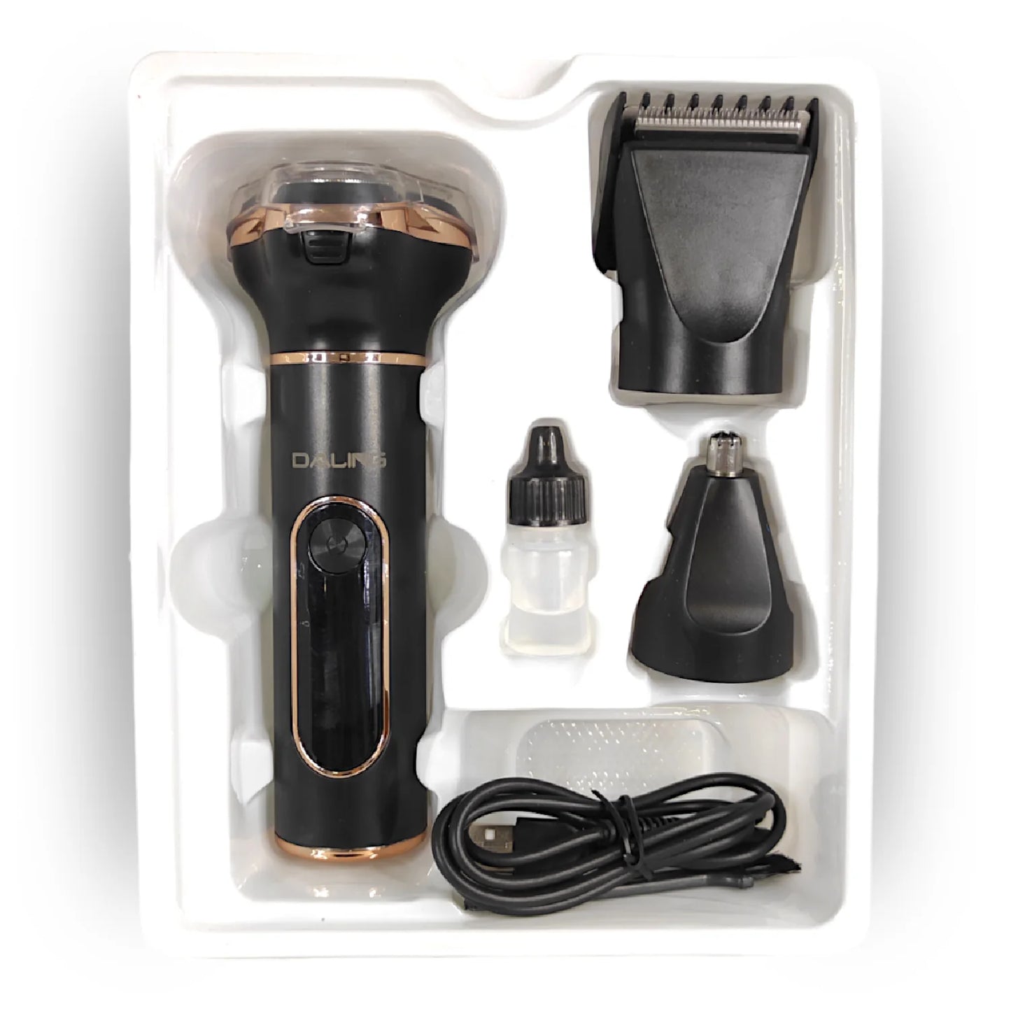 3 in 1 Rechargeable Grooming Kit - Trimmer - Shaver - DALING DL-9216 FB