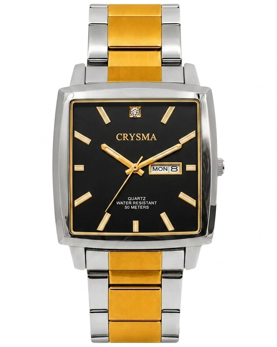 Cronify Square Dial Men Fashionable Chain Watch