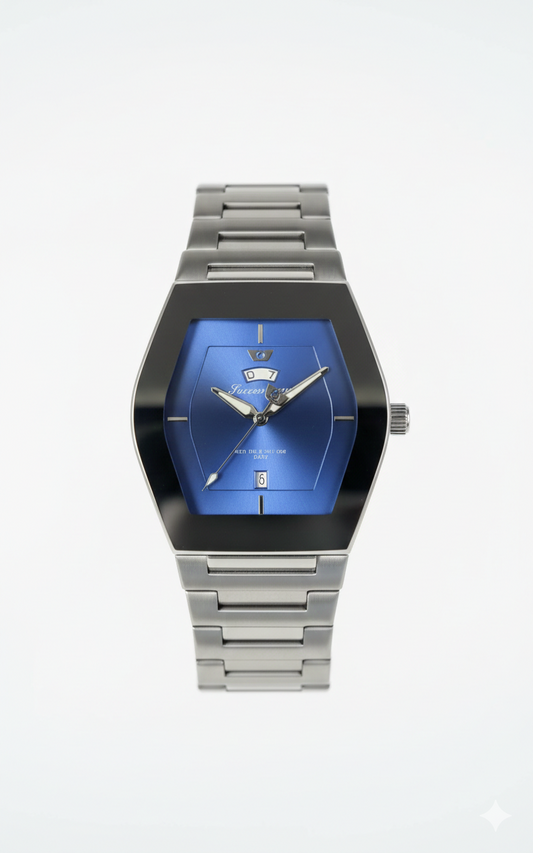 Success Way Architect: Modern Hexagon Steel Watch - Blue Edition
