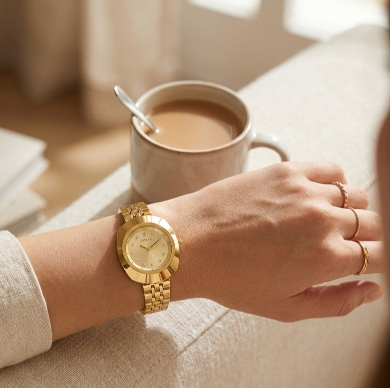 Timas Aura Shield Series | Elegantly Sculpted Ladies Dress Watch