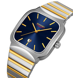 PREIMUIM!!! Aankaaara's Man Woman Hand Watch Stainless Steel Business Hand Clock Fashion with Date Lady Couple Quartz Watch Luxury Desgin