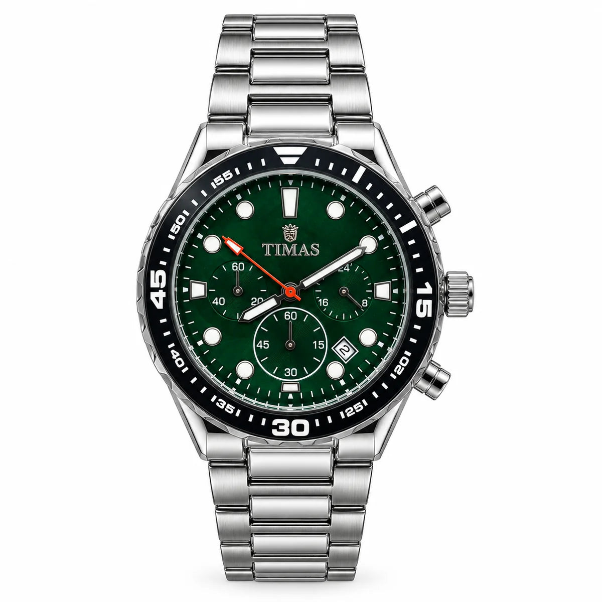 TIMAS Chronograph Quartz Watch with Functional Sub-Dials & Date Display (AWTM-00311)