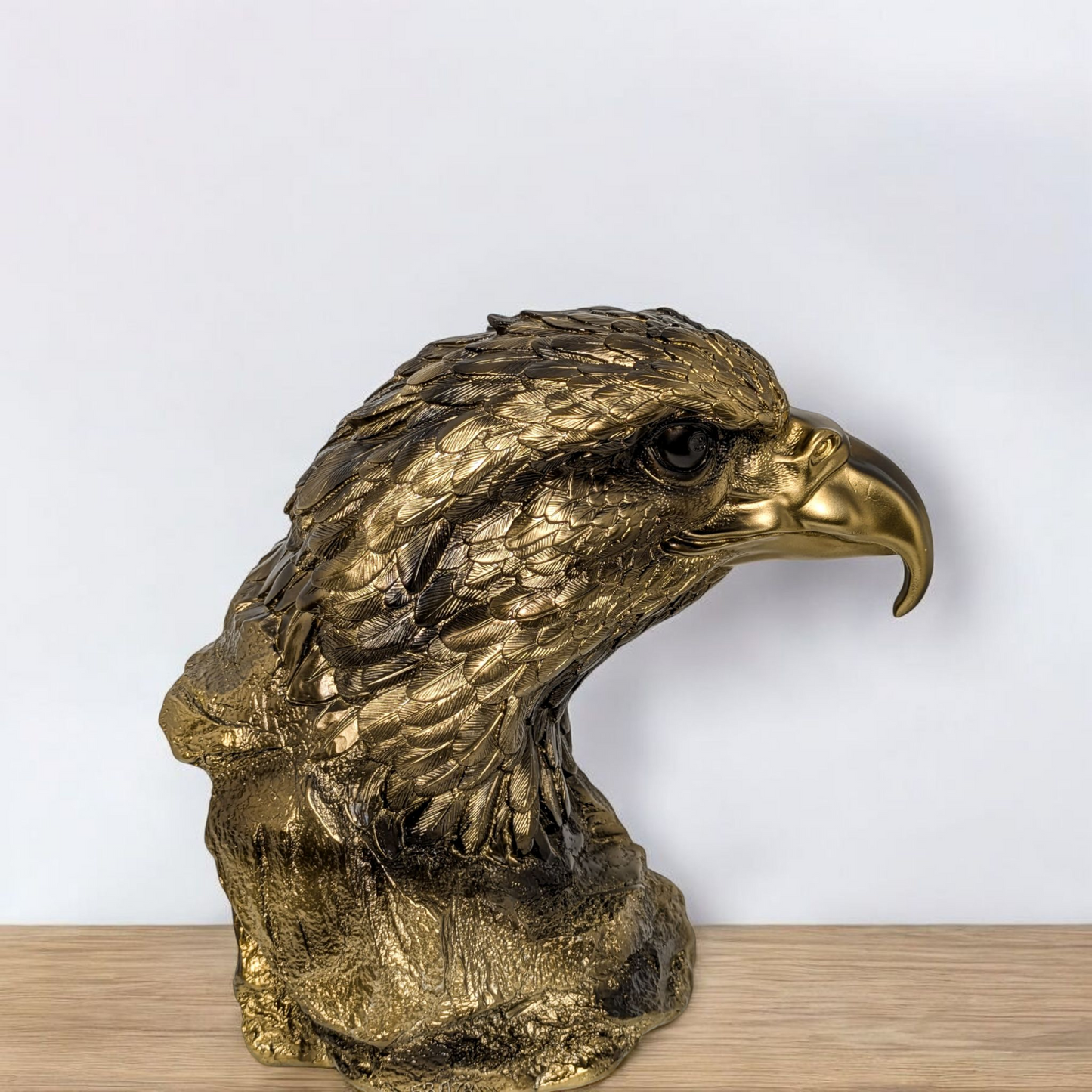 Ankaaara's Antique Bronze Eagle Head Ornaments Office Home Decoration Resin Crafts (More Graceful)