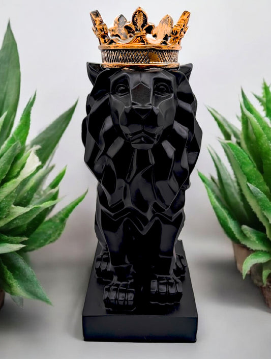 Black Lion Crowned Decoration Piece BBB