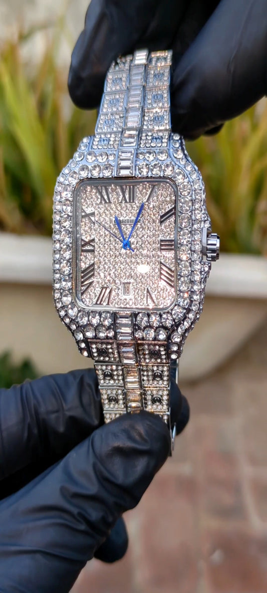 Cart Full Ice watch for men Silver