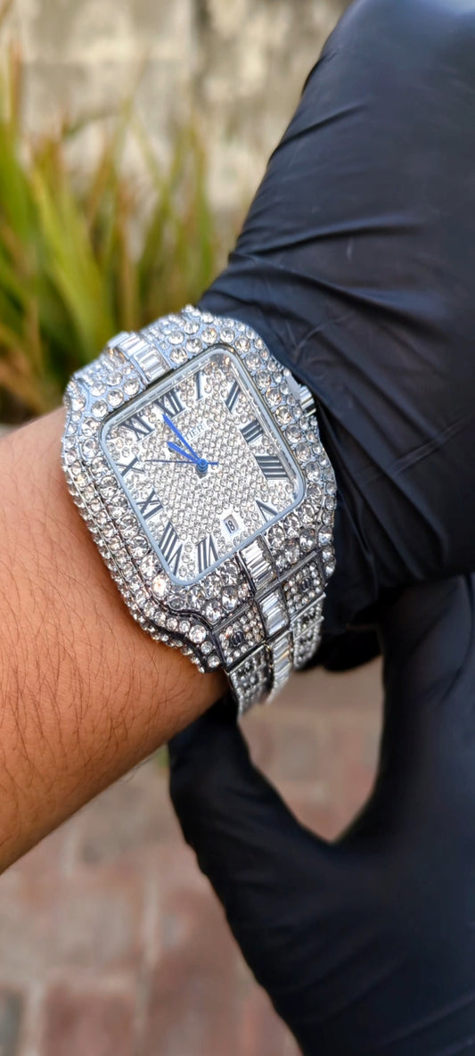 Cart Full Ice watch for men Silver