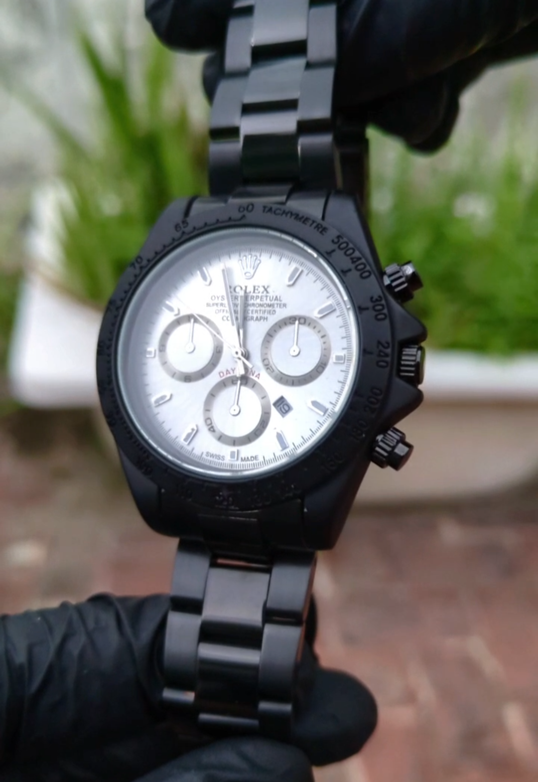 Black Matt Daytona style Men Fashionable Watch