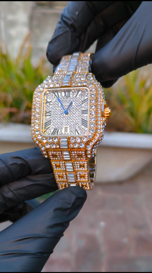 Cart Full Ice watch for men GOLD and Silver