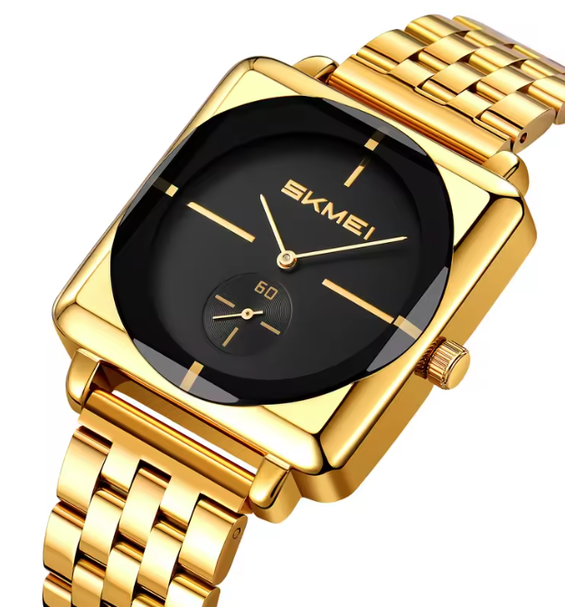 Minimal Elegant Square Desgin - Gold/Black