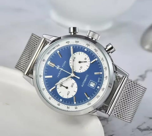 Men's Luxury Quartz Chronograph Watch AAA Grade & Luminous Hands Business Sport Dual Use Wristwatch