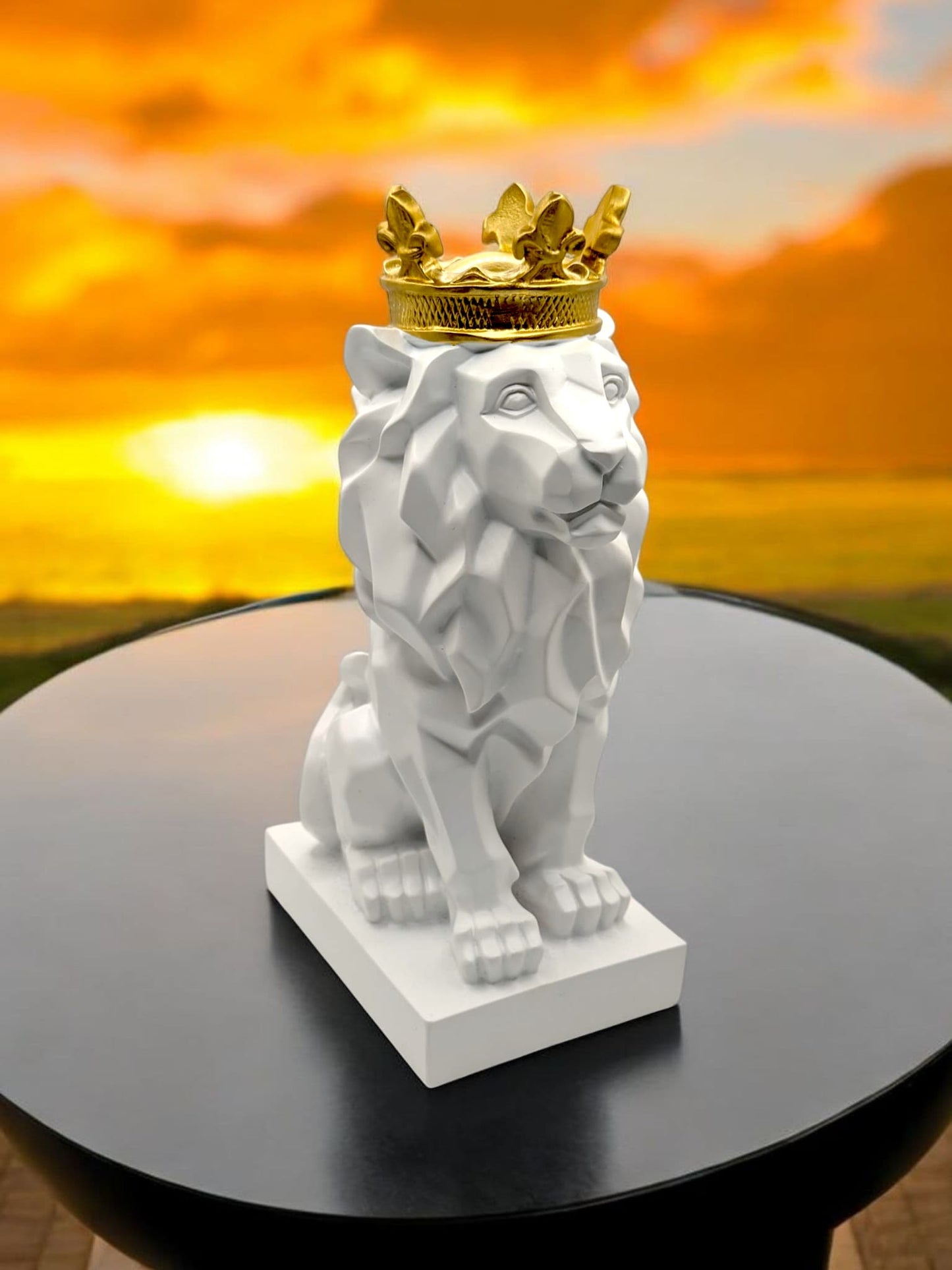 Ankaara's White Lion King Statue Rizen Crafted