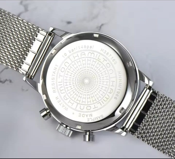 Men's Luxury Quartz Chronograph Watch AAA Grade & Luminous Hands Business Sport Dual Use Wristwatch Black