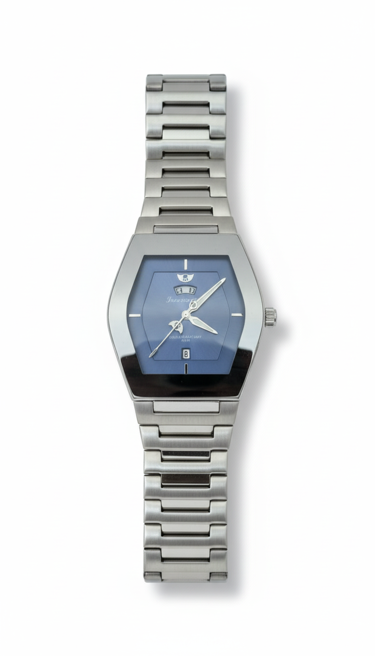 Success Way Architect: Modern Hexagon Steel Watch - Blue Edition