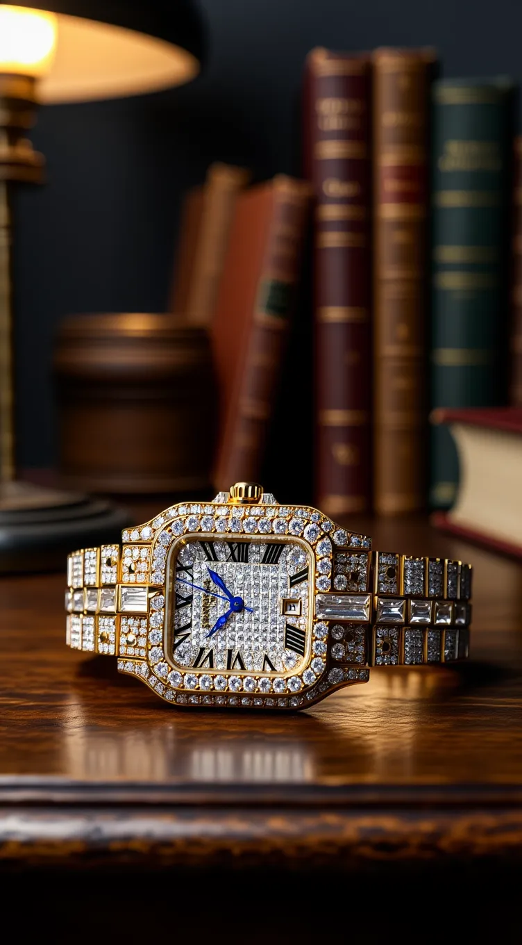 Cart Full Ice watch for men GOLD and Silver