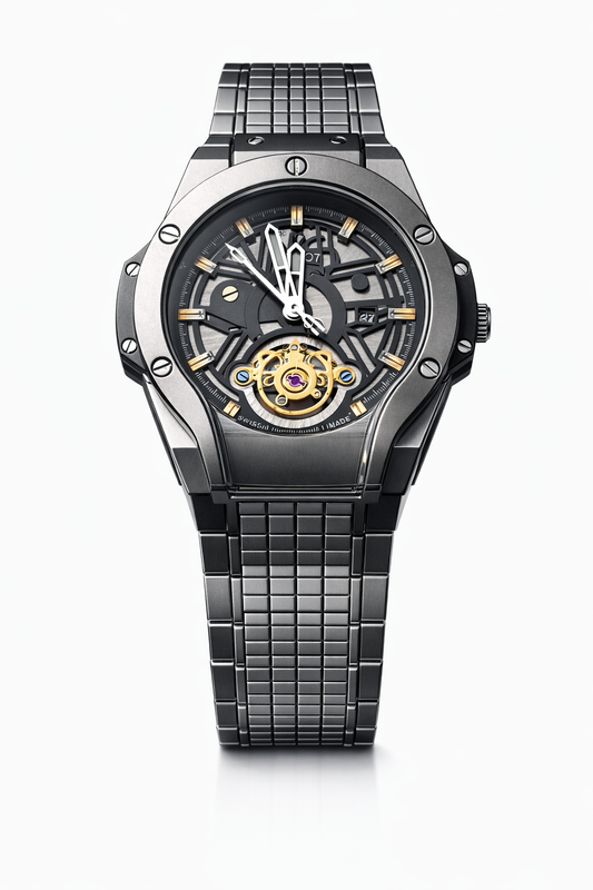 H Menz Watch Silver Heavy Weight