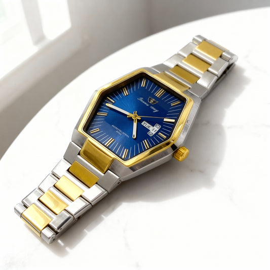 Dual Tone Chain Watch