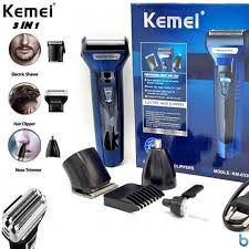 KM 6330 / 36332 3 In 1 Rechargeable Hair Trimmer, Shaver, Nose Trimmer For Men. Hair Removal machine for men IMPORTED