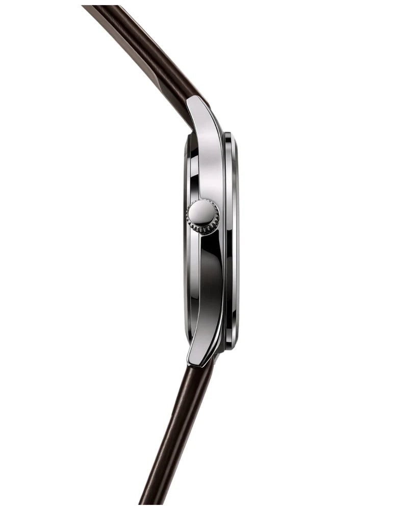 Crysma CRL1046 Stomic Pure Leather Band Watch [Coffee]