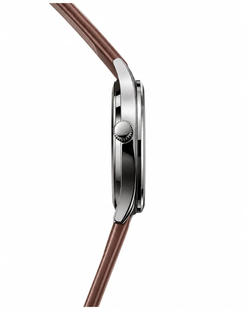 Crysma CRL1046 Stomic Pure Leather Band Watch [Brown]