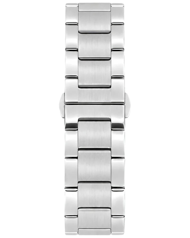 PREMIUM Square Dial Men Fashionable Chain Watch in SILVER  Black Dial
