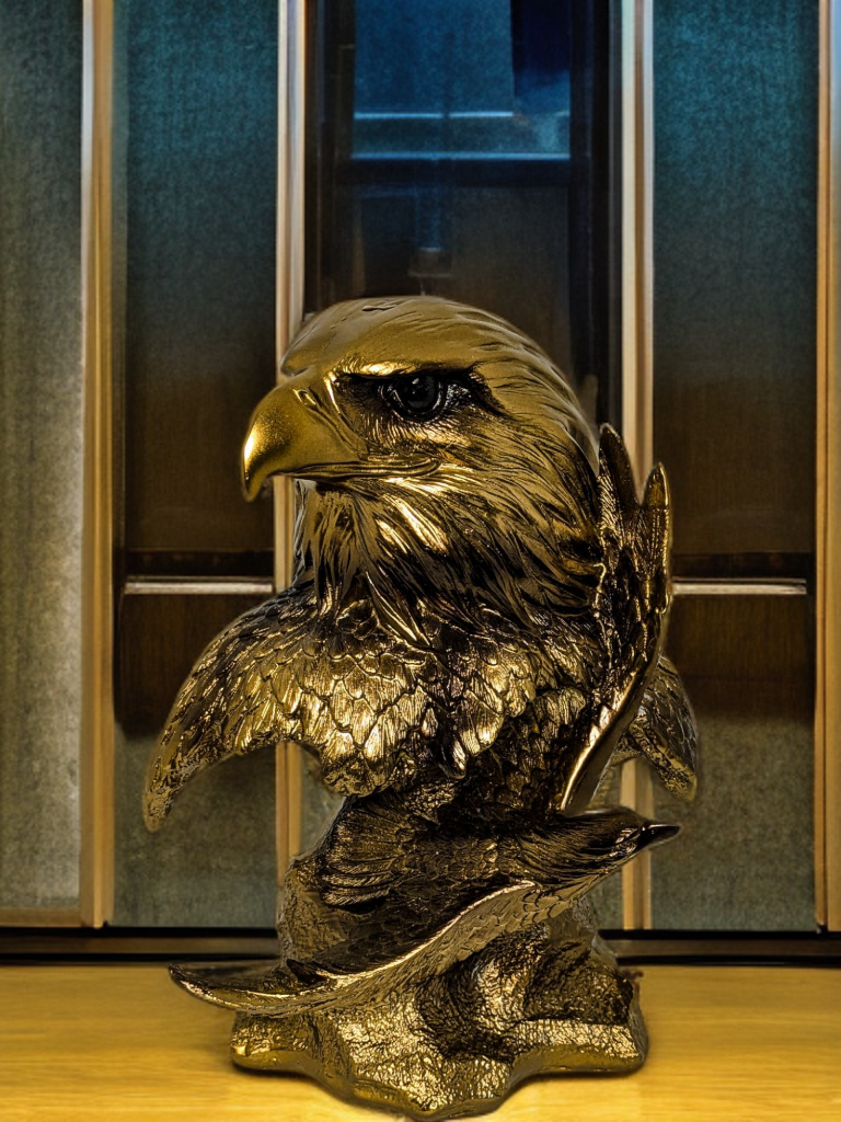 Ankaaara's Antique Bronze Eagle Ornaments Office Home Decoration Resin Crafts