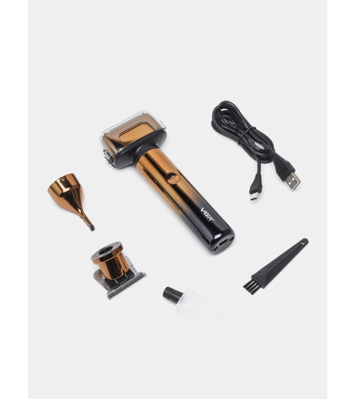 VGR 3 IN 1 Hair Cutting Machine Hair Trimmer LED Display Electric Rechargeable Beard Shaver Eyebrow Razor 0mm Men's Razor V-367
